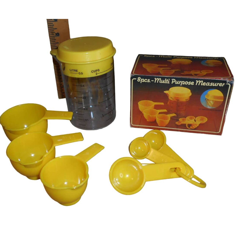 Vintage Giftco 8 Piece Multi Purpose Measurer Original Box Hong Kong